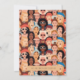 Die Grußkarte des Internationalen Frauentags der M Feiertagskarte