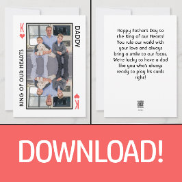 Die Grußkarte des Vaters des Herzens Feiertagskarte