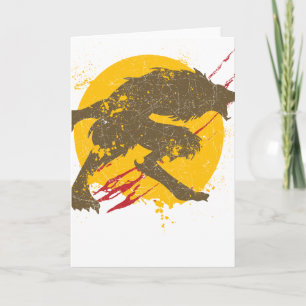 Die Grußkarte des Werwolf Karte