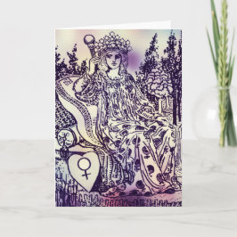 Die Grußkarte Empress Tarot Card Karte