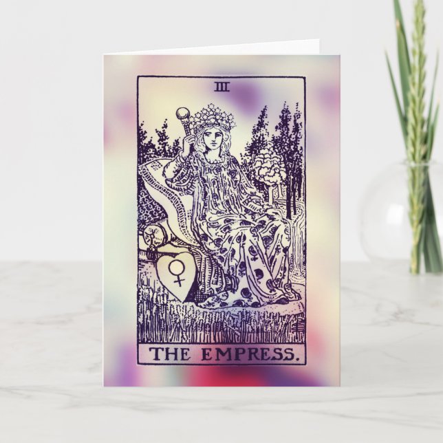 Die Grußkarte Empress Tarot Card Karte (Vorderseite)