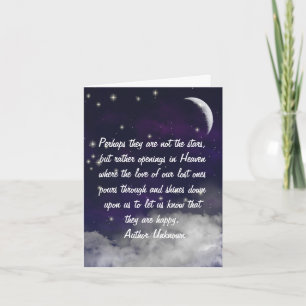 Die Grußkarte für das HimmelsBeileid Karte