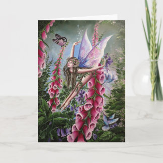 Die Grußkarte für die Foxglove-Fee Karte