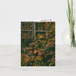 Die Grußkarte ist in den Herbstfarben unsichtbar Dankeskarte