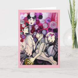 Die Grußkarte "Silver Spheres" der Künstler Karte