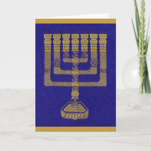 Die Grußkarte Temple Menorah Feiertagskarte