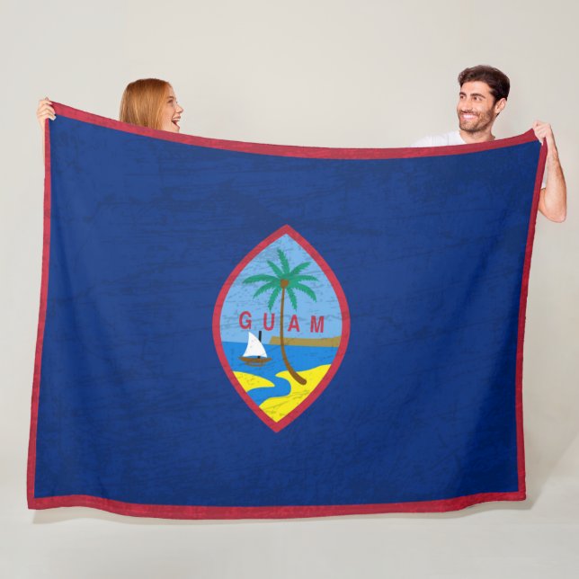 Die Guam-Flagge - Ein Tapestry des guamanischen Er Fleecedecke (Beispiel)