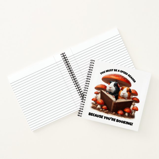 Die Guinea der Hasen unter den roten Pilzen Notizbuch (Innenseite)