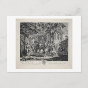 Die Guinguette, Tanz, Choreographie, Vintage Postkarte