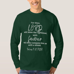 Die Gunst der Psalmen 5:12 (KJV) T-Shirt