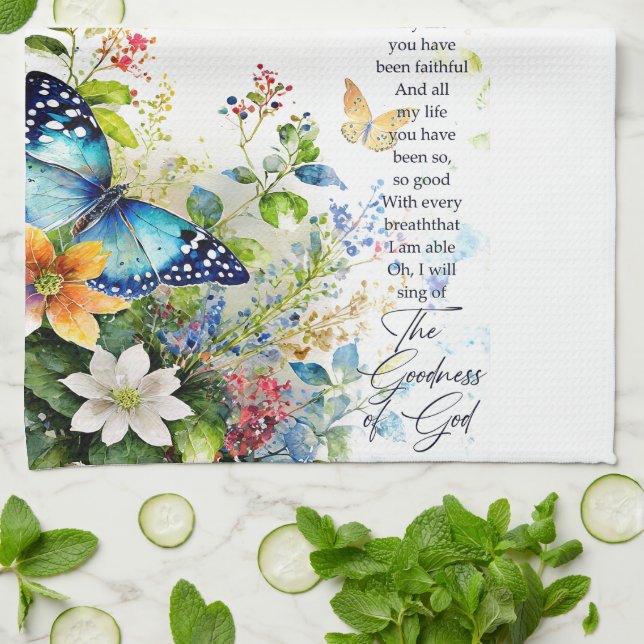 Die Güte Gottes Geschirrtuch (Gefaltet)