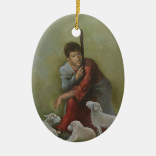 Die gute Hirtendekoration der Keramik Ornament (Vorne)