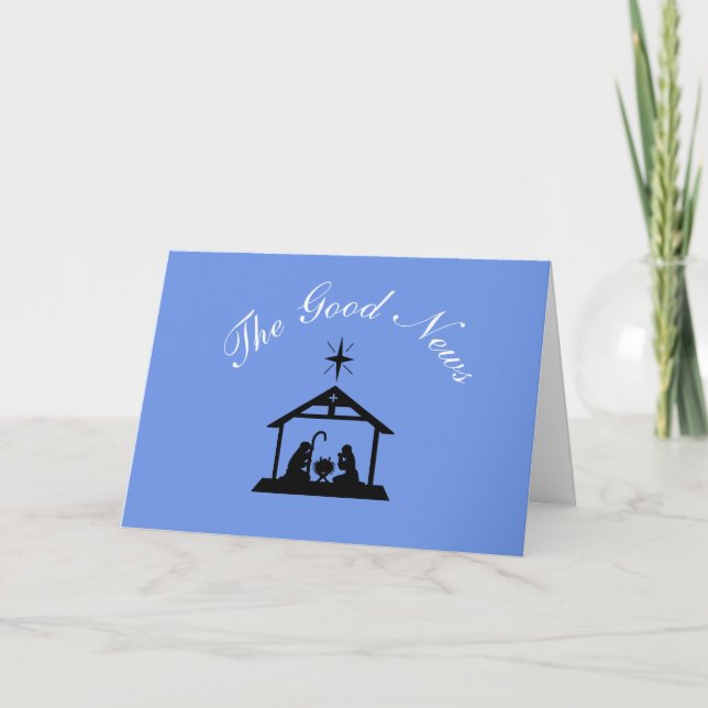 Die gute Nachricht ist nicht Fake News Weihnachtsk Karte (Vorderseite)