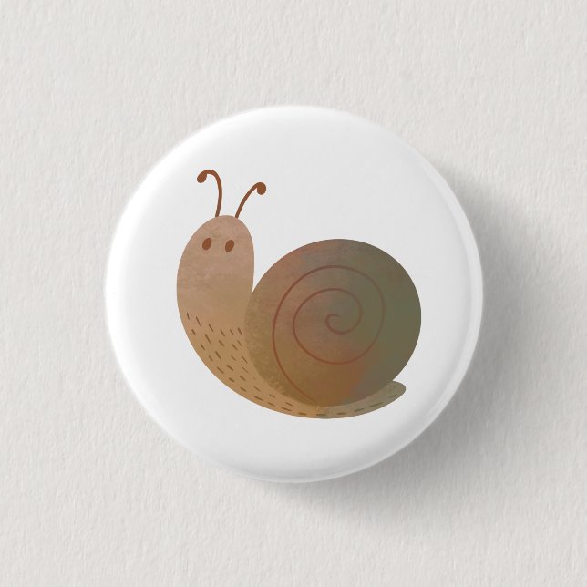 Die gute Schnecke Button (Vorderseite)