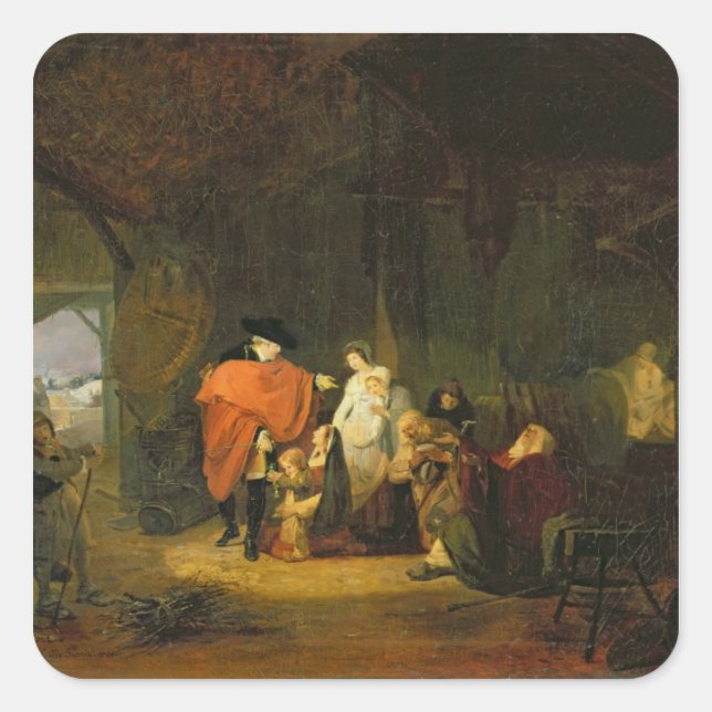 Die Güte von Louis XVI Quadratischer Aufkleber (Vorderseite)