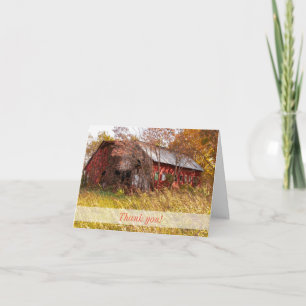 Die guten alten Zeiten der Landwirtschaft dank Kar Dankeskarte