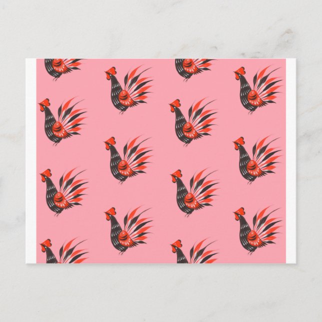 Die Hähne Postkarte (Vorderseite)