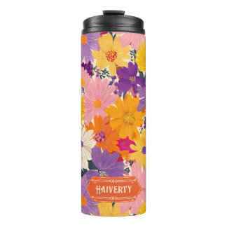 Die haiverty Crowods Modern Floral Thermosbecher