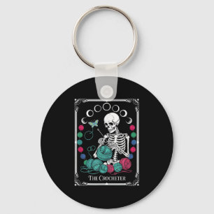 Die Häkel-Tarotkarte Lustiges Garn-Design Schlüsselanhänger