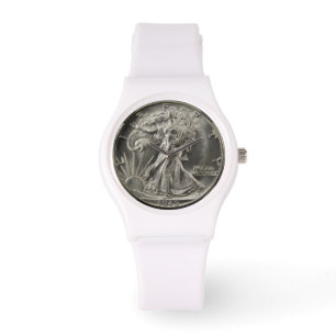 Die Halbdollarschau der Walking Liberty Armbanduhr