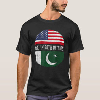 Die halbe Amerikanerin, die halbe pakistanische Fa T-Shirt