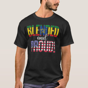 Die halbe äthiopische Hälfte hat eine Mischung aus T-Shirt