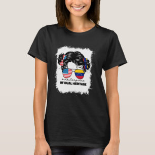 Die halbe Fahne der Amerikaner und Venezolaner unt T-Shirt