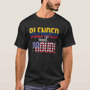 Die halbe kolumbianische Hälfte der kolumbianische T-Shirt