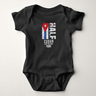 Die halbe kubanische Flagge ist besser als keine s Baby Strampler