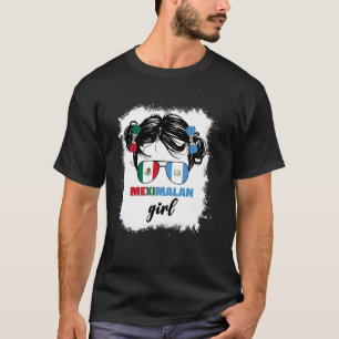 Die halbe mexikanische und guatemaltekische Flagge T-Shirt