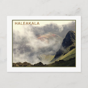 "DIE HALEAKALA STEIGT DURCH DIE KLOUTEN AUF" POSTKARTE