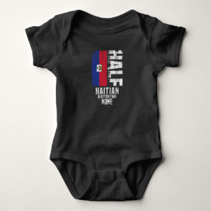 Die Hälfte Haitis ist besser als keine lustige hai Baby Strampler
