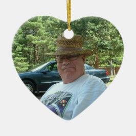 Die Hälfte meines Herzens lebt in der Paradiesstun Keramikornament