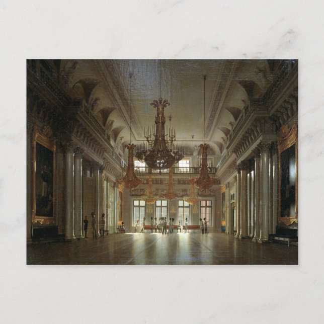 Die Hall des Feldmarschalls im Winter Postkarte (Vorderseite)