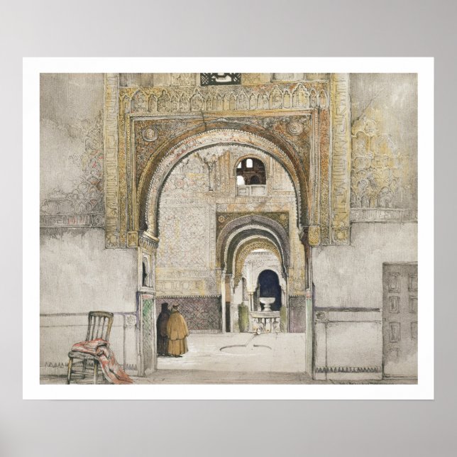 Die Halle der beiden Schwestern (Sala de las dos H Poster (Vorne)