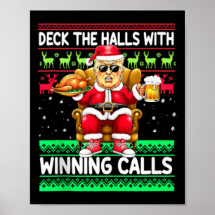 Die Hallen mit Siegerrufen - Trump Santa Ch Poster