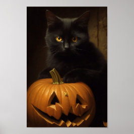 Die Halloween-Katze Poster