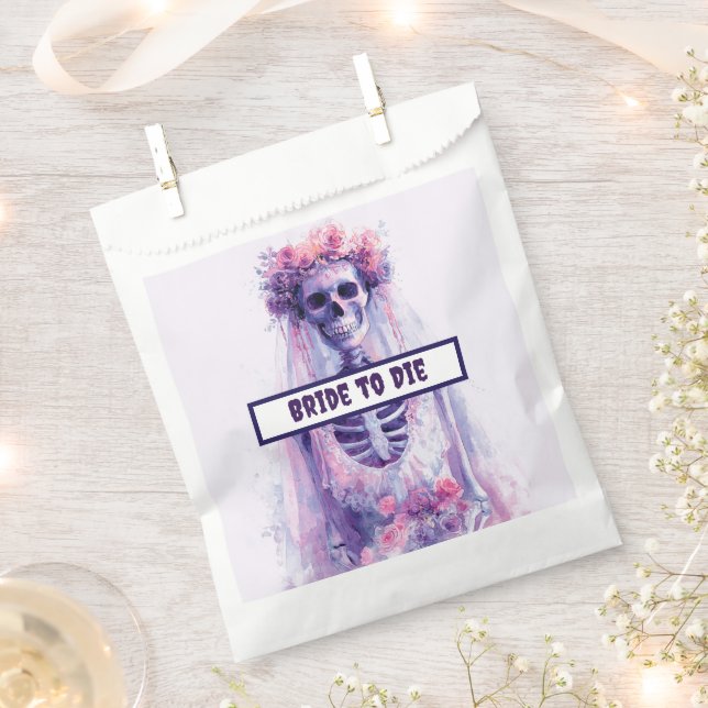 Die | Halloween Skeleton Bride Favor Bags Geschenktütchen (Ausgeschnitten)