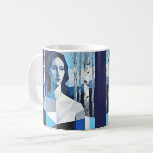 Die Haltung von „Caelith“ – Ein abstraktes Porträt Kaffeetasse