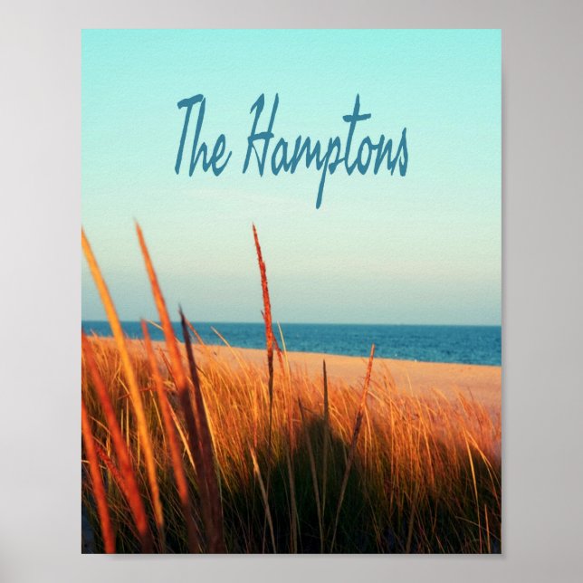 Die Hamptons Beach Long Island New York Poster (Vorne)