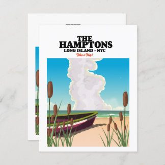 Die Hamptons Langinsel NYC, Reiseplakat.