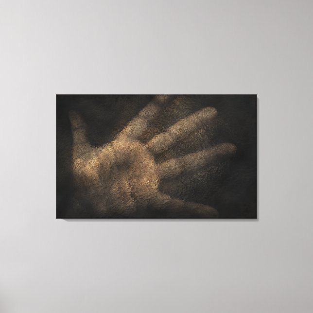 Die Hand von unten Leinwanddruck (Vorderseite)