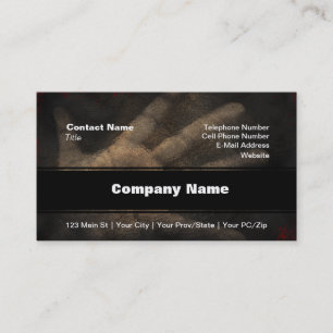 Die Hand von unterhalb Visitenkarte