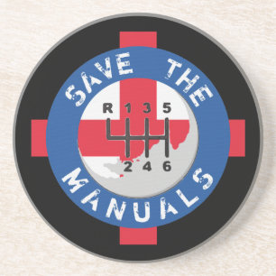 DIE HANDBÜCHER gerettet Getränkeuntersetzer