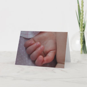 Die Hände des Babys Karte