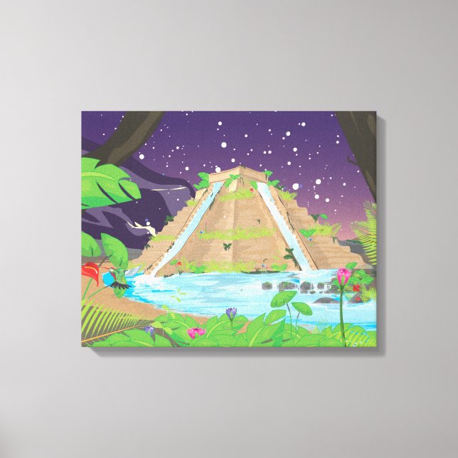 Die Hanggärten von Babylon Leinwanddruck (Vorderseite)