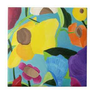 Die Happy Garden Keramik Tile. Fliese