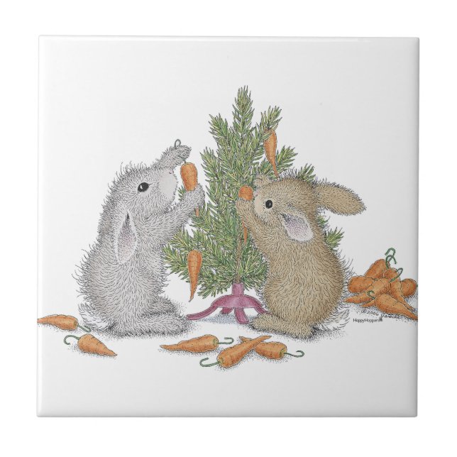 Die HappyHoppers® Keramik-Fliese Fliese (Vorderseite)