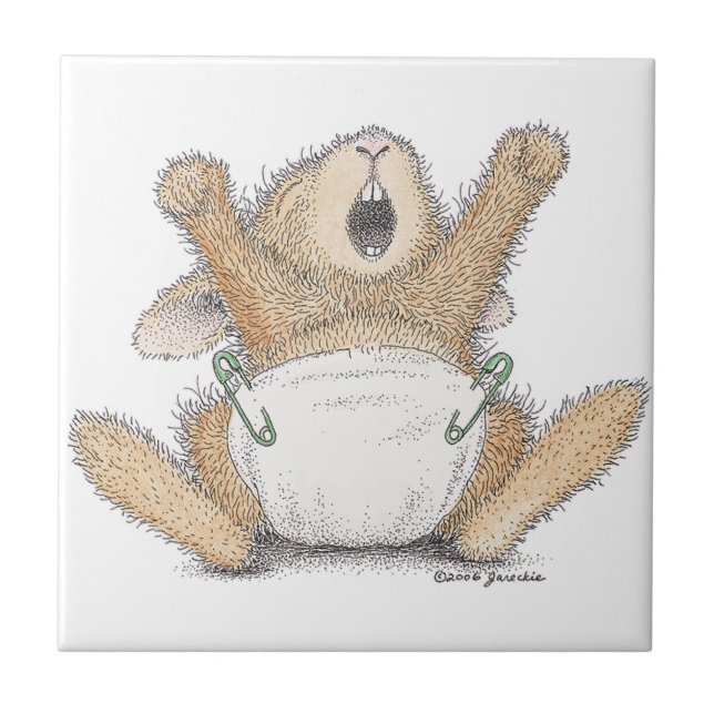 Die HappyHoppers® Keramik-Fliese Fliese (Vorderseite)