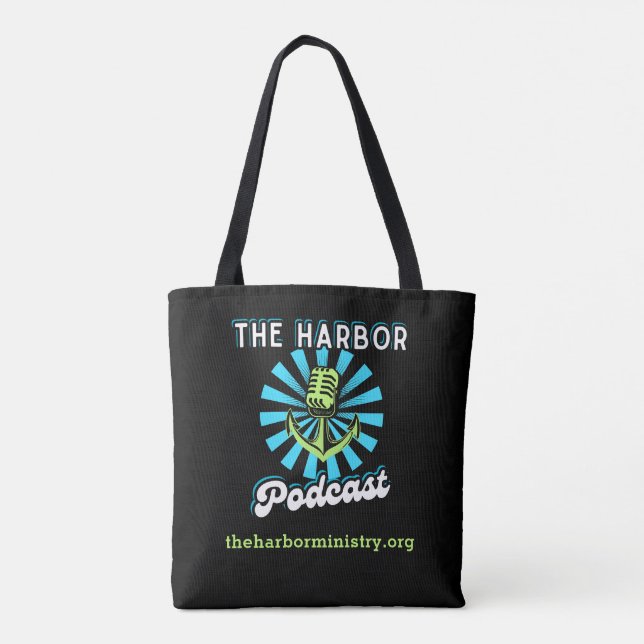 Die Harbour Podcast Allover Tasche (Rückseite)